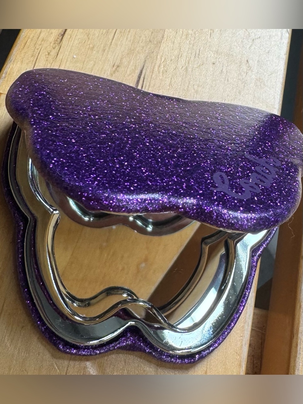 NEW Coach Glitter Mirror Purple Butterfly - Picture 3 of 3